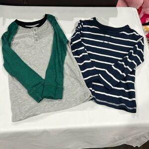 TWO long sleeve H&M shirts. Size 4-6 years.